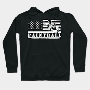 American Flag Paintball Hoodie